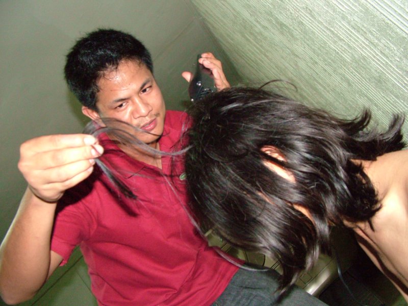 Snip! And so it begins